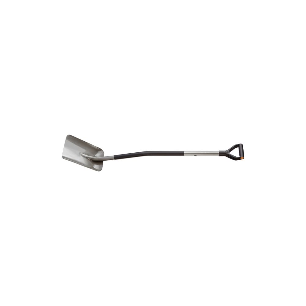 Fiskars 51″ Ergo D Handle Square Point Steel Transfer Shovel - Flockneti