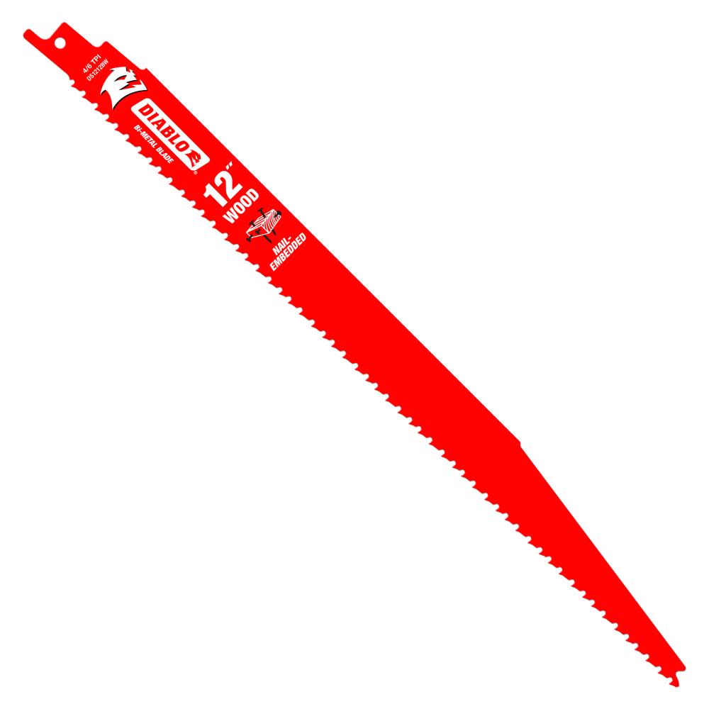 Diablo Tools 12″ Bi-Metal Recip Blade for Nail-Embedded Wood 2pc - Flockneti