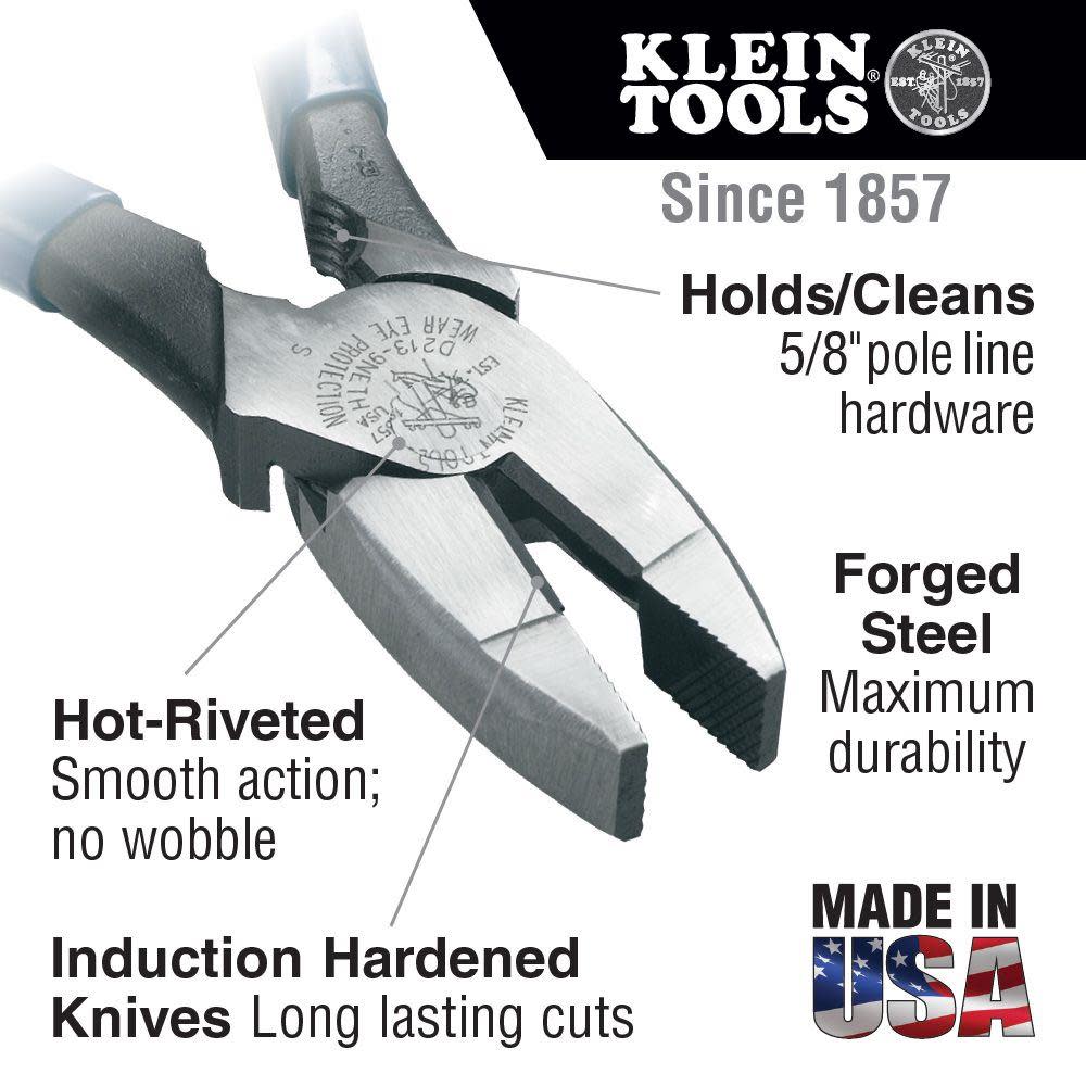 Klein Tools Pliers Cutting/Bolt Thread Hold 9″ - Flockneti