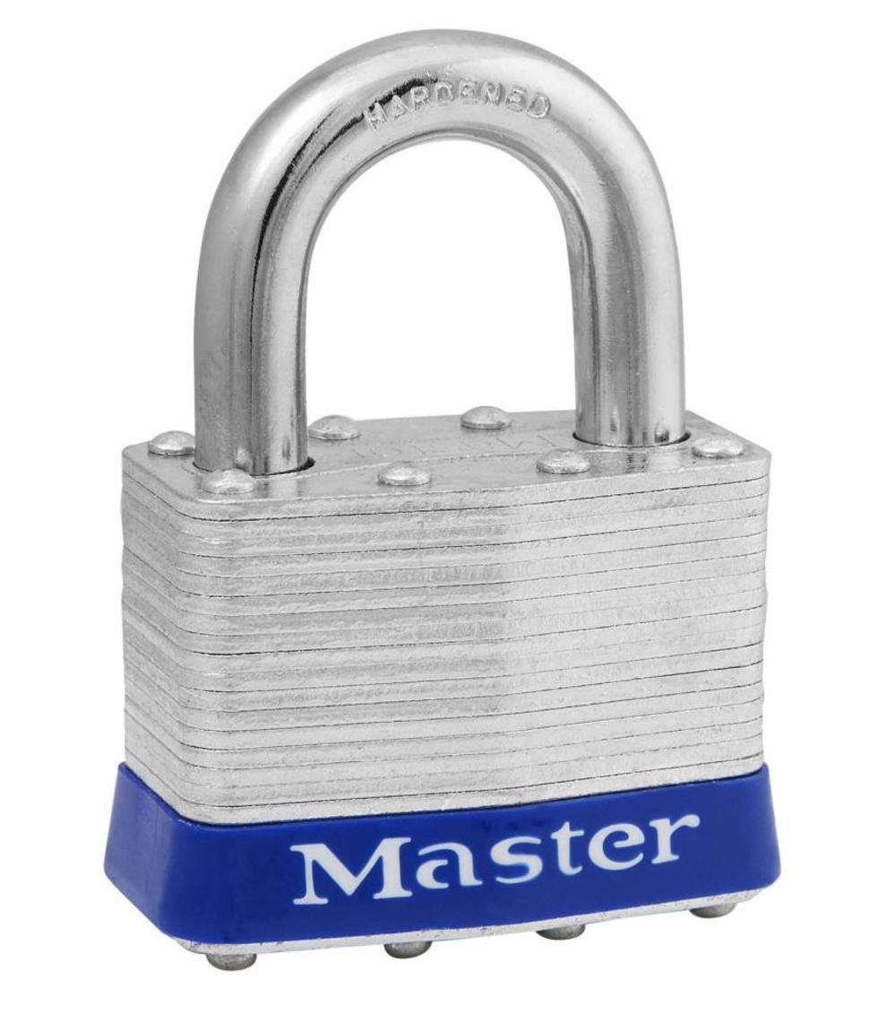 Master Lock 2 In. (51mm) Wide Laminated Steel Pin Tumbler Padlock Universal Pin – 5UP - Flockneti