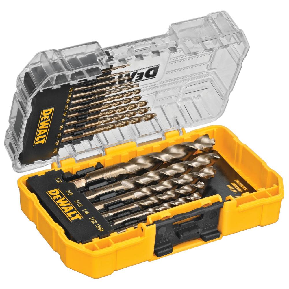 DEWALT 16 piece Pilot Point Drill Bit Set - Flockneti
