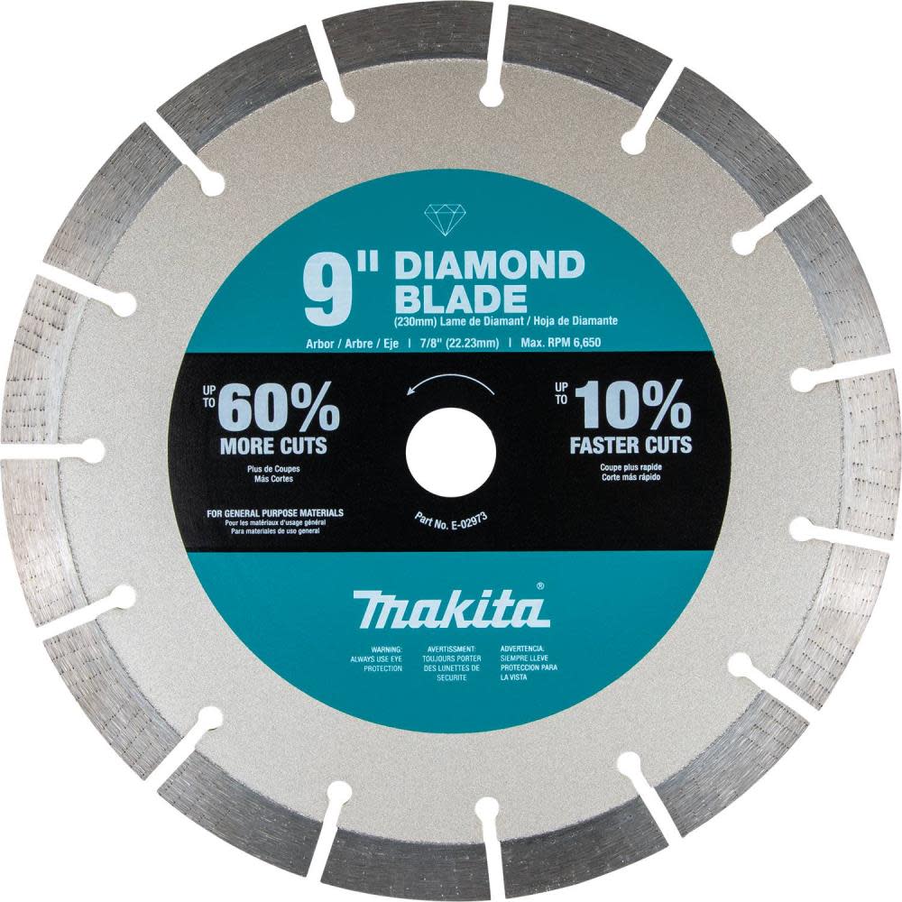 Makita 9″ Ultra-Premium Plus Diamond Blade Segmented General Purpose - Flockneti
