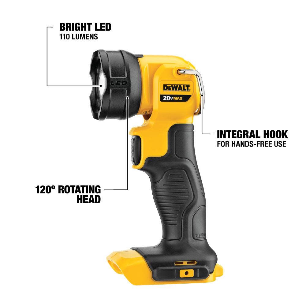 DEWALT 20V MAX* Lithium Ion LED Work Light (Battery not included) - Flockneti