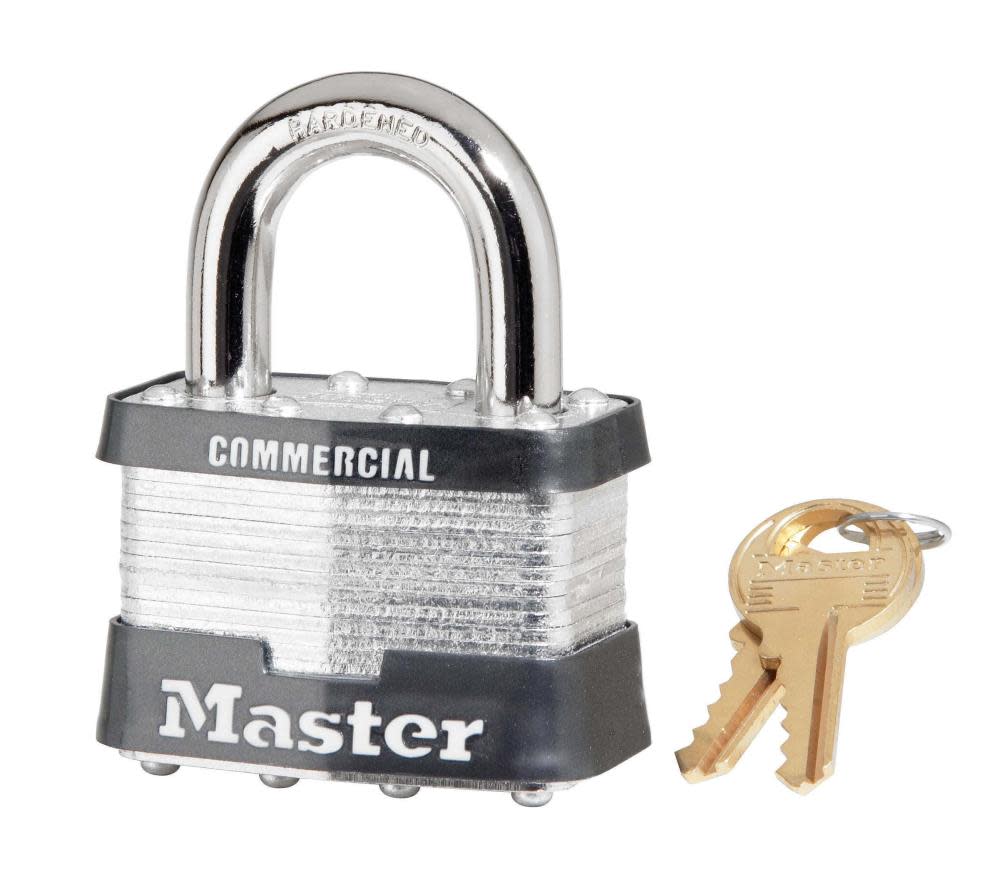 Master Lock 2in (51mm) Wide Laminated Steel Pin Tumbler Padlock Keyed Alike - Flockneti