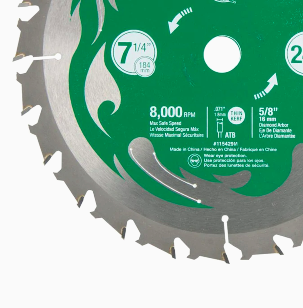 Metabo HPT Viper Saw Blade 71/4″ - Flockneti