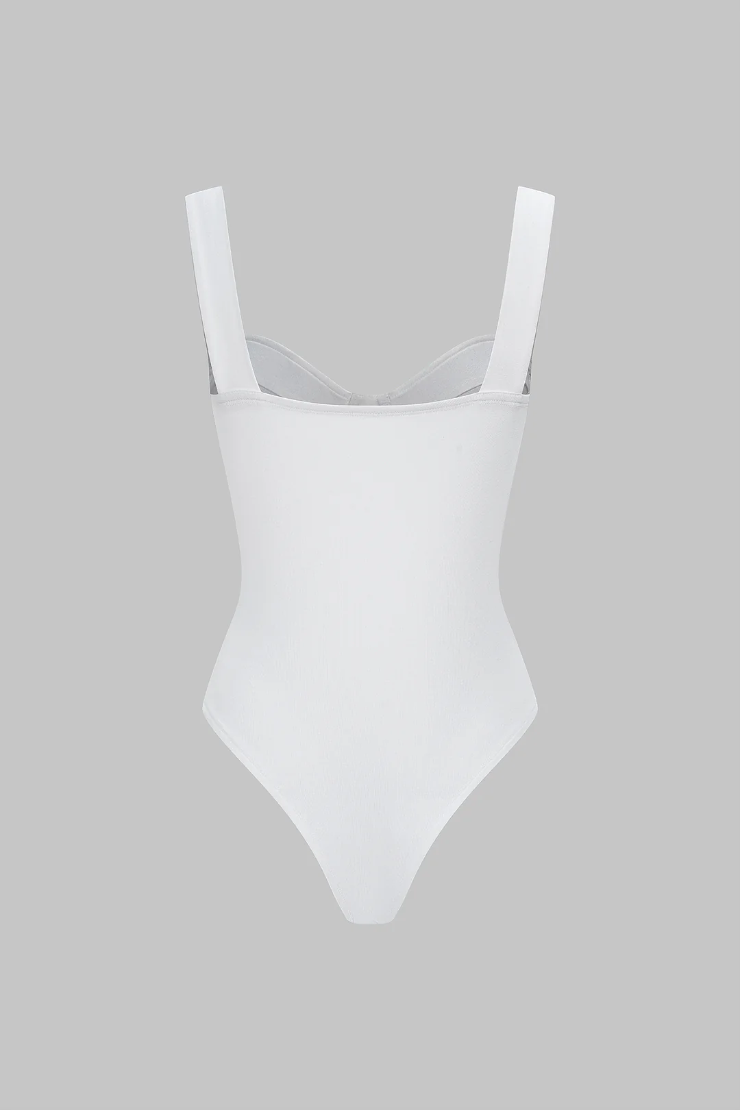 Solid Slip Sleeveless Bodysuit - Flockneti