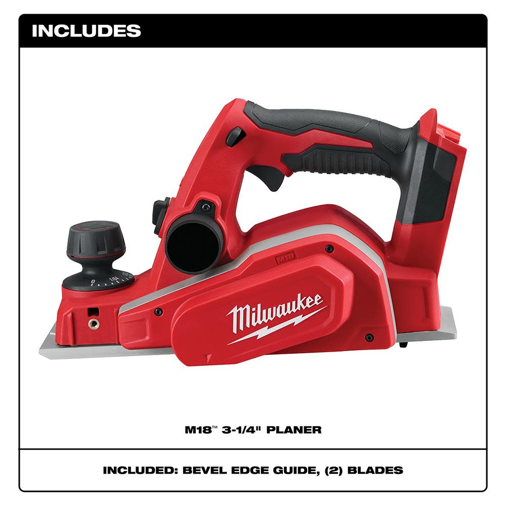Milwaukee M18 3-1/4 in. Planer - Flockneti