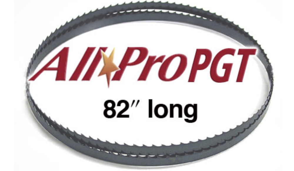 Olson Saw Company 82″ x 3/8″ x in25″ 4TPI Hook AllPro PGT Band Saw Blade - Flockneti