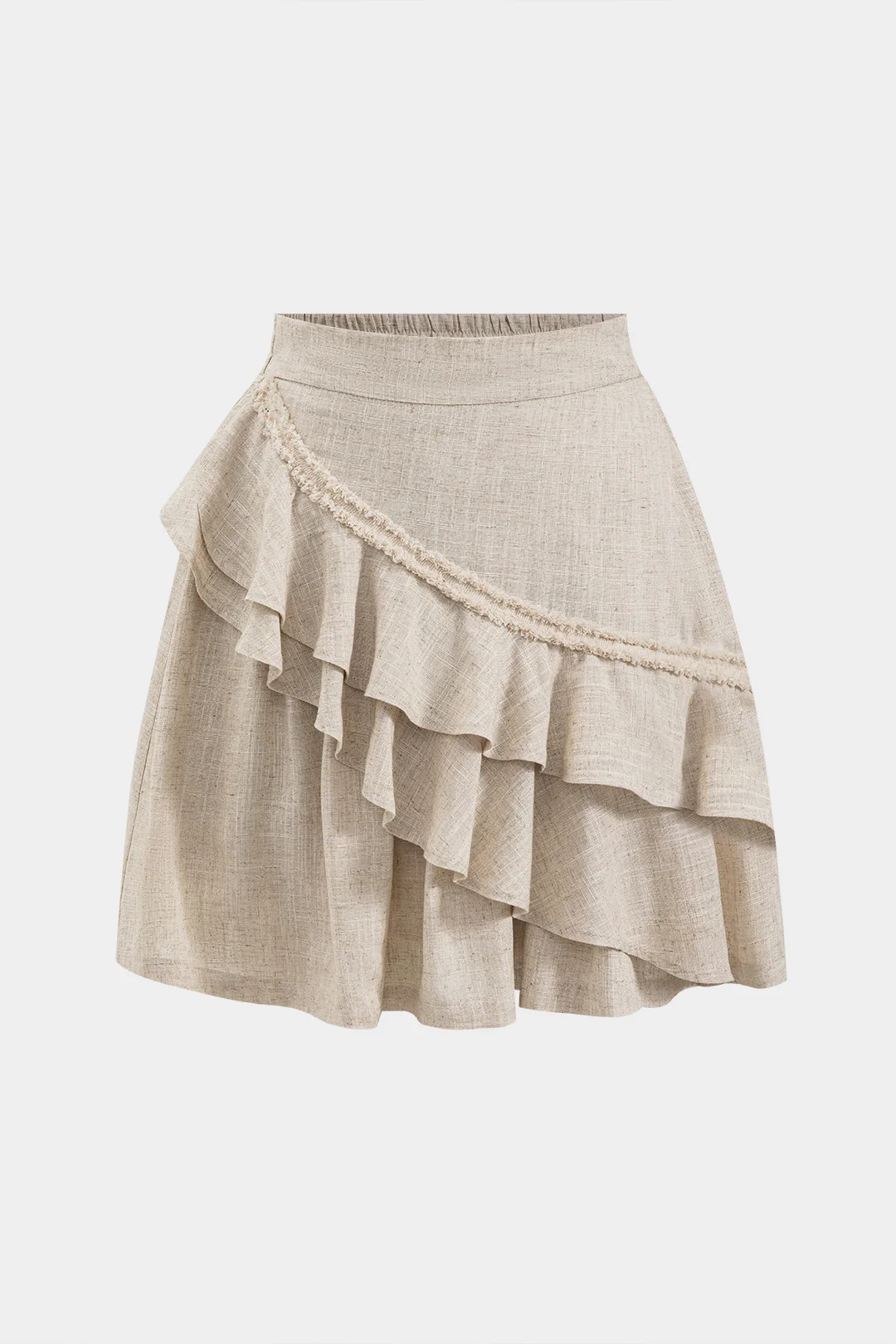 Linen Ruffle Skirt - Flockneti