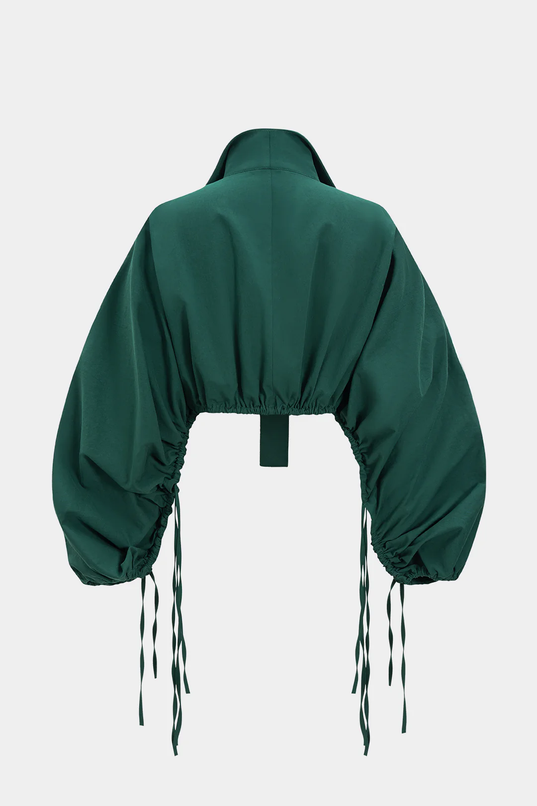 Ruched Drawstring Long-Sleeve Shirt - Flockneti