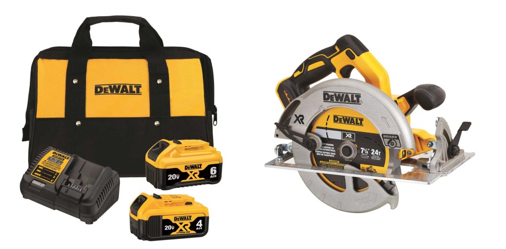 DEWALT 20V MAX 7 1/4 Circular Saw & Battery Starter Kit - Flockneti