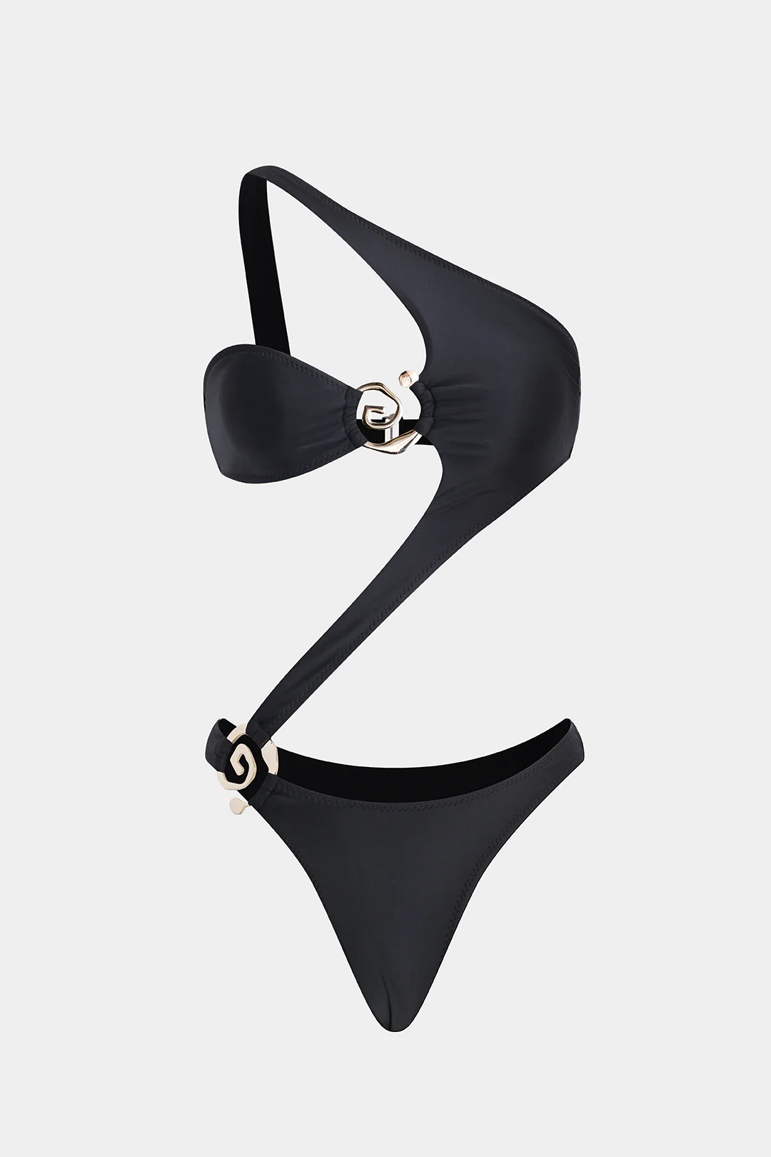 Asymmetrical Cut Out Bikini Set - Flockneti
