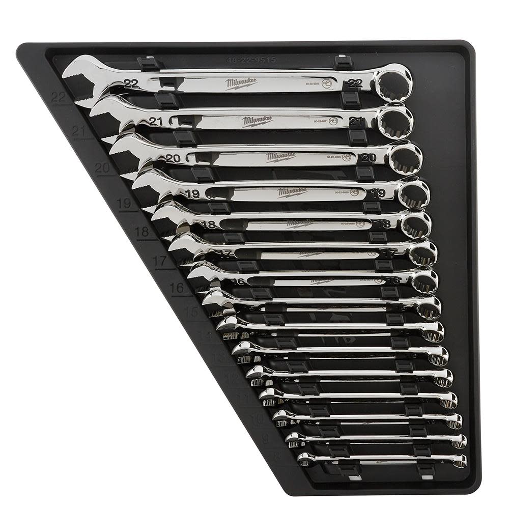 Milwaukee 15-Piece Combination Wrench Set – Metric - Flockneti