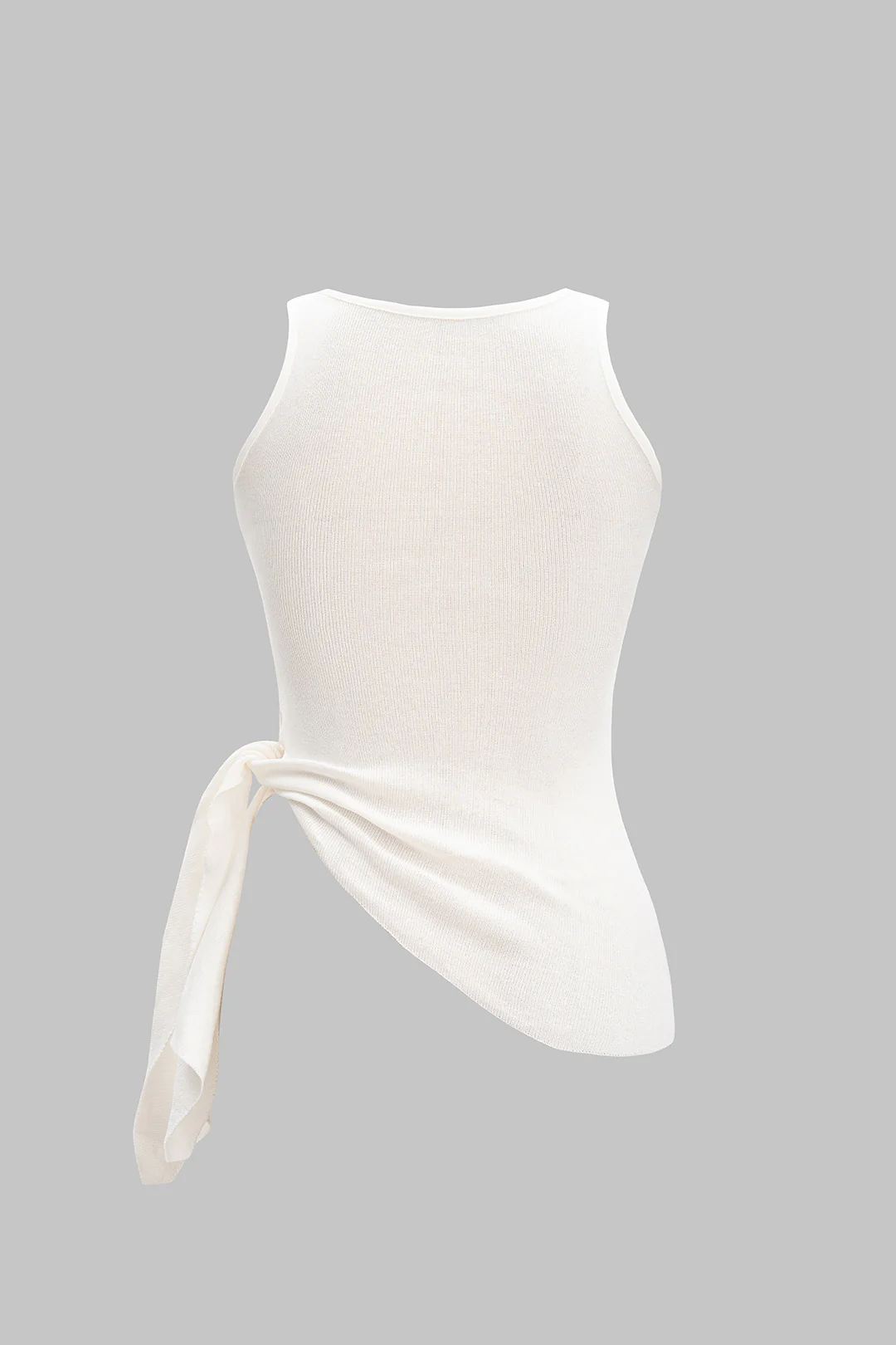 Ruched Asymmetrical Sleeveless Tank Top - Flockneti