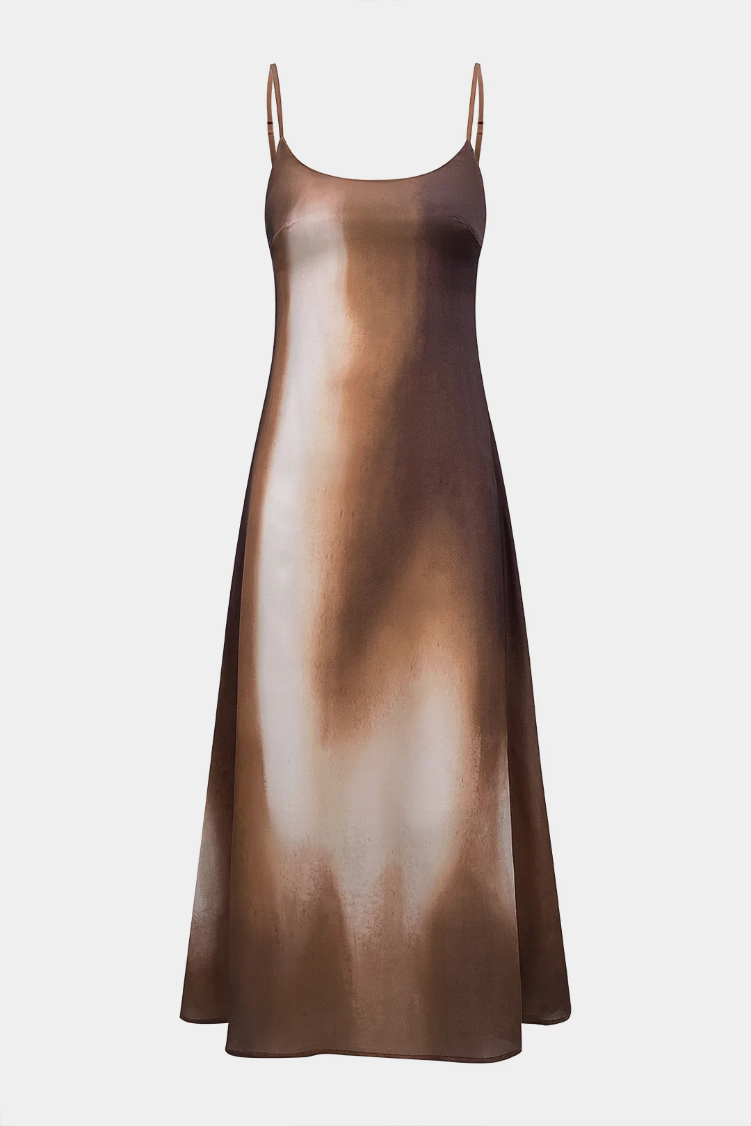 Tie Dye Ombre Print Slip Sleeveless Dress - Flockneti