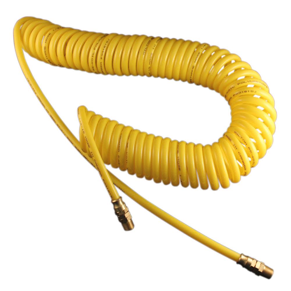 Milton 1671-30 30 Foot 1/4″ ID Polyurethane ReKoil Hose - Flockneti