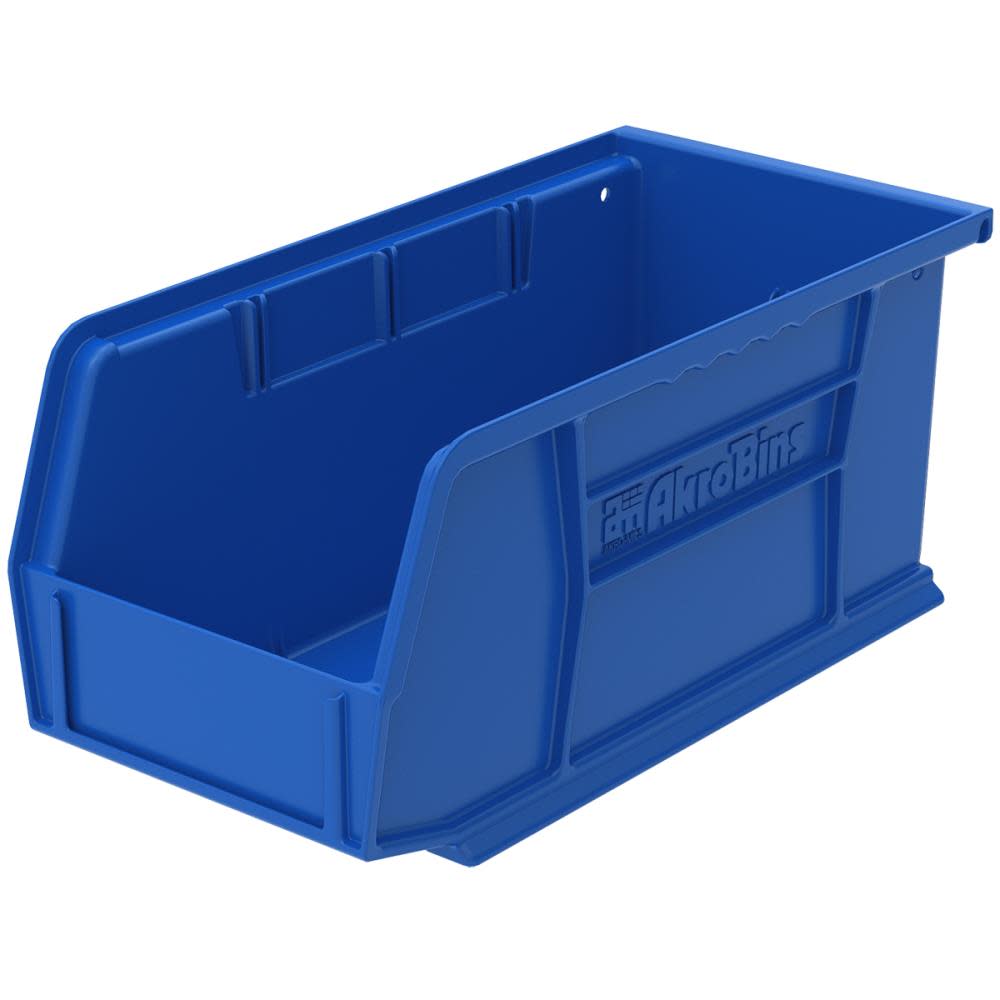 Akro-Mils AkroBin 10-7/8In x 5-1/2In x 5In Blue - Flockneti