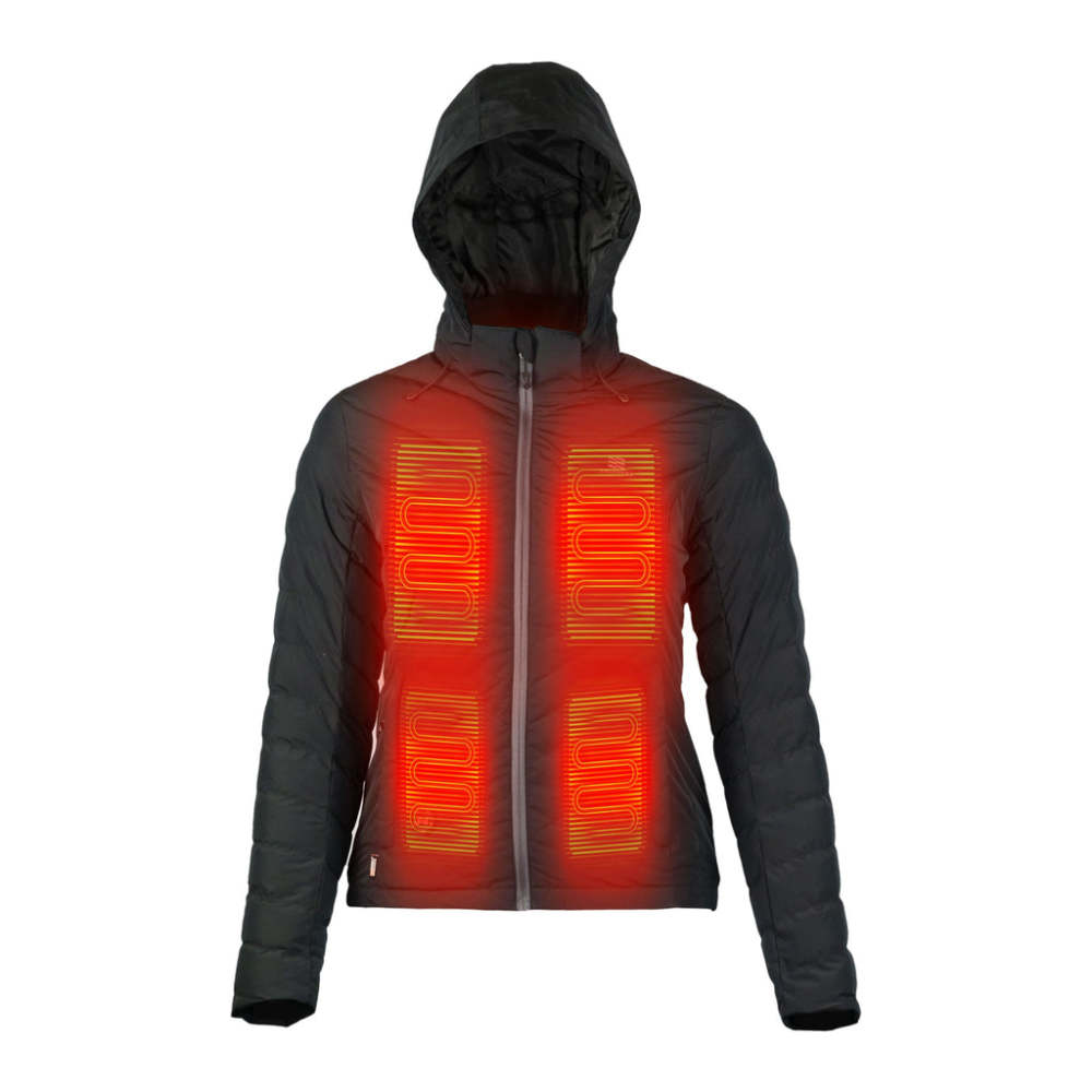 Mobile Warming 7.4V Crest Heated Jacket Womens Black Small - Flockneti