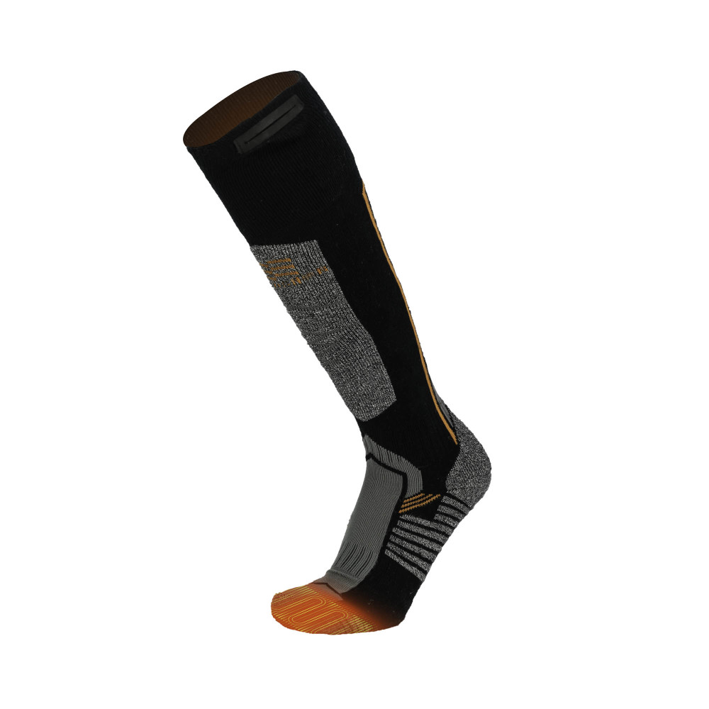 Mobile Warming Pro Compression Heated Socks Unisex Dark Gray Medium - Flockneti