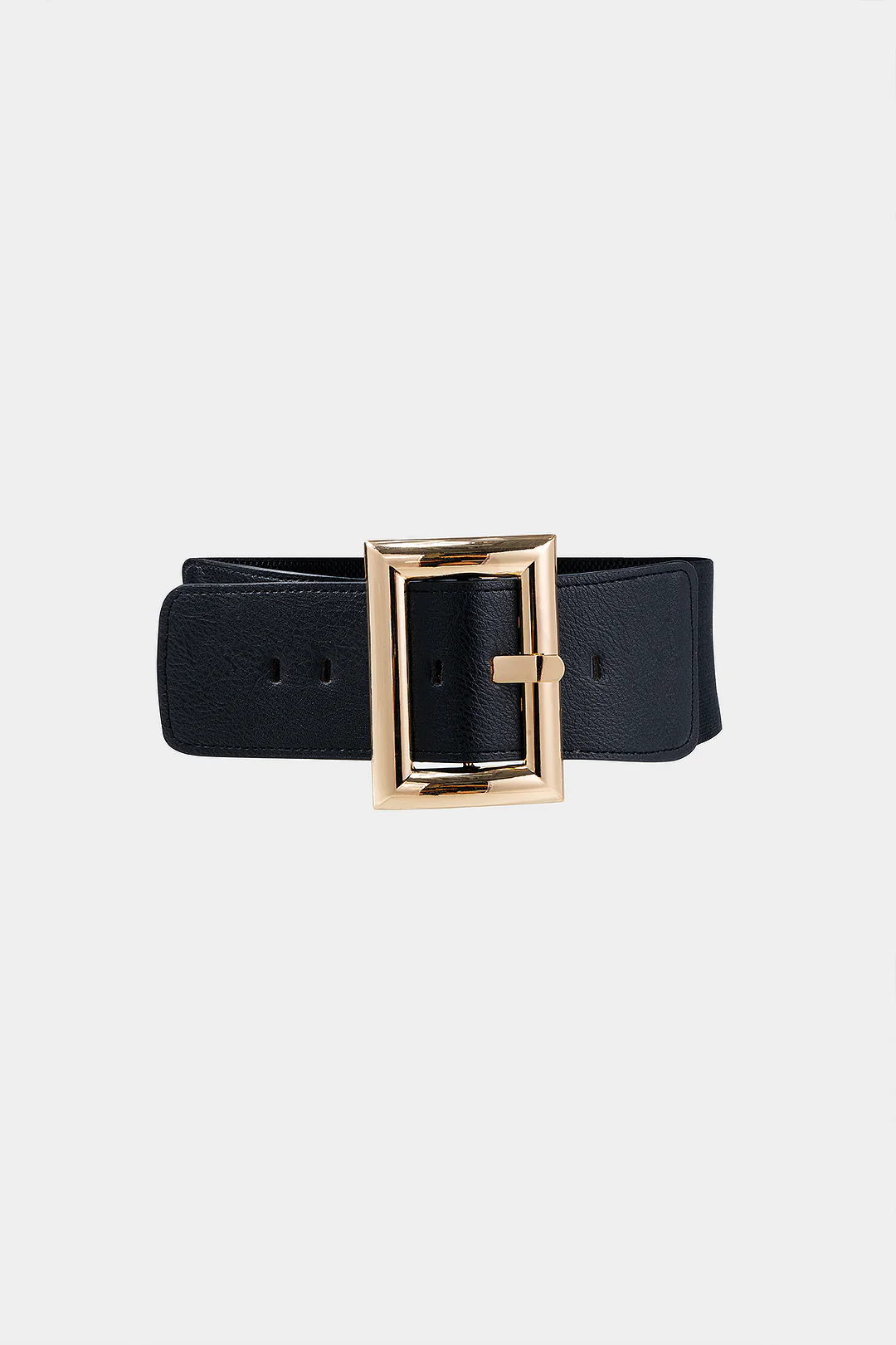 Faux Leather Alloy Buckle Belt - Flockneti