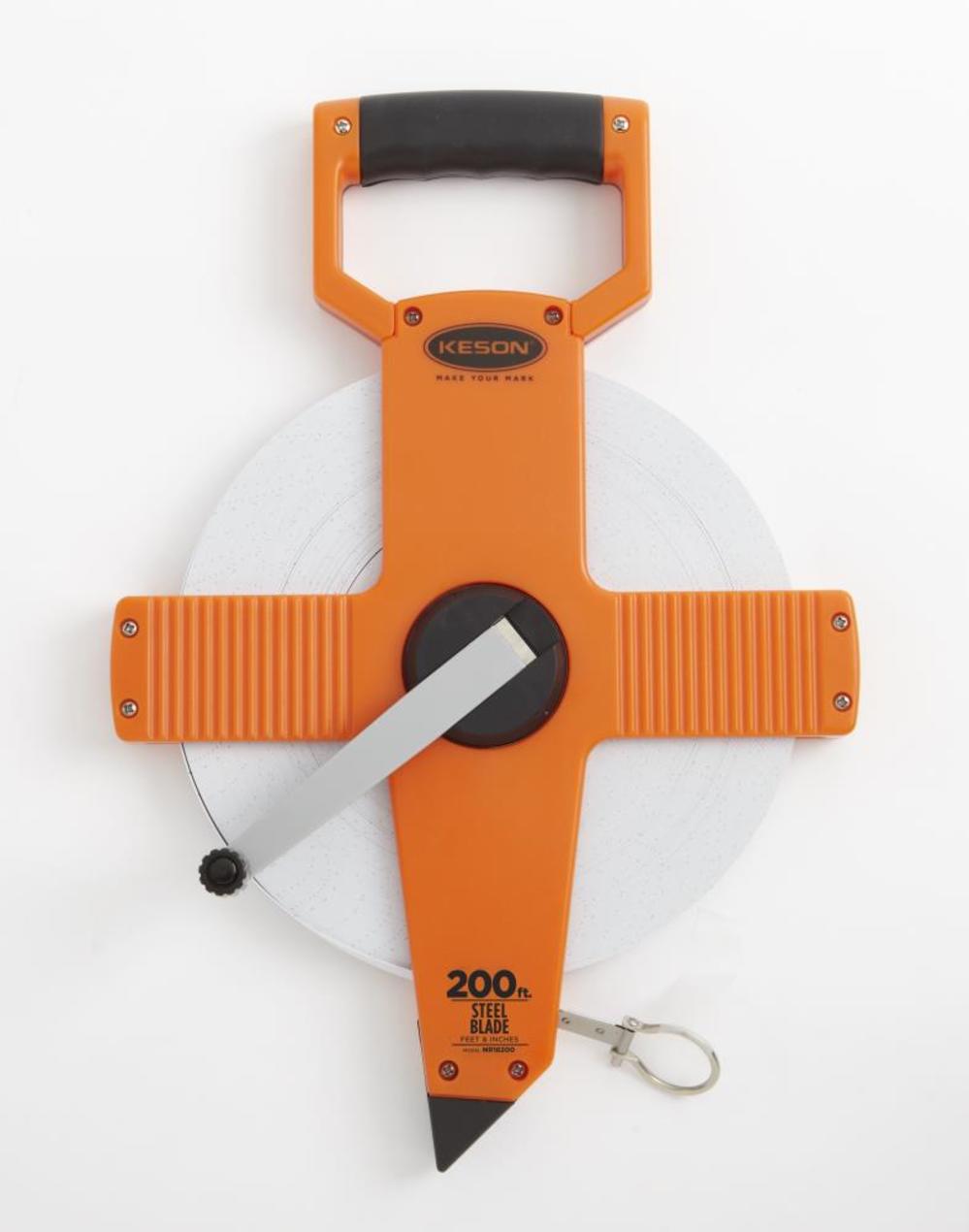 Keson 200 FT. 2x Nylon Coat STEEL TAPE - Flockneti
