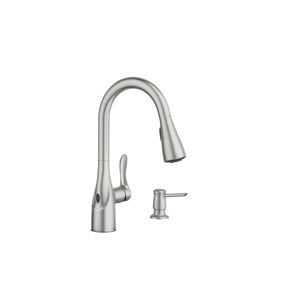Moen Arlo Pulldown Kitchen Faucet with Sensor Spot Resist Stainless - Flockneti
