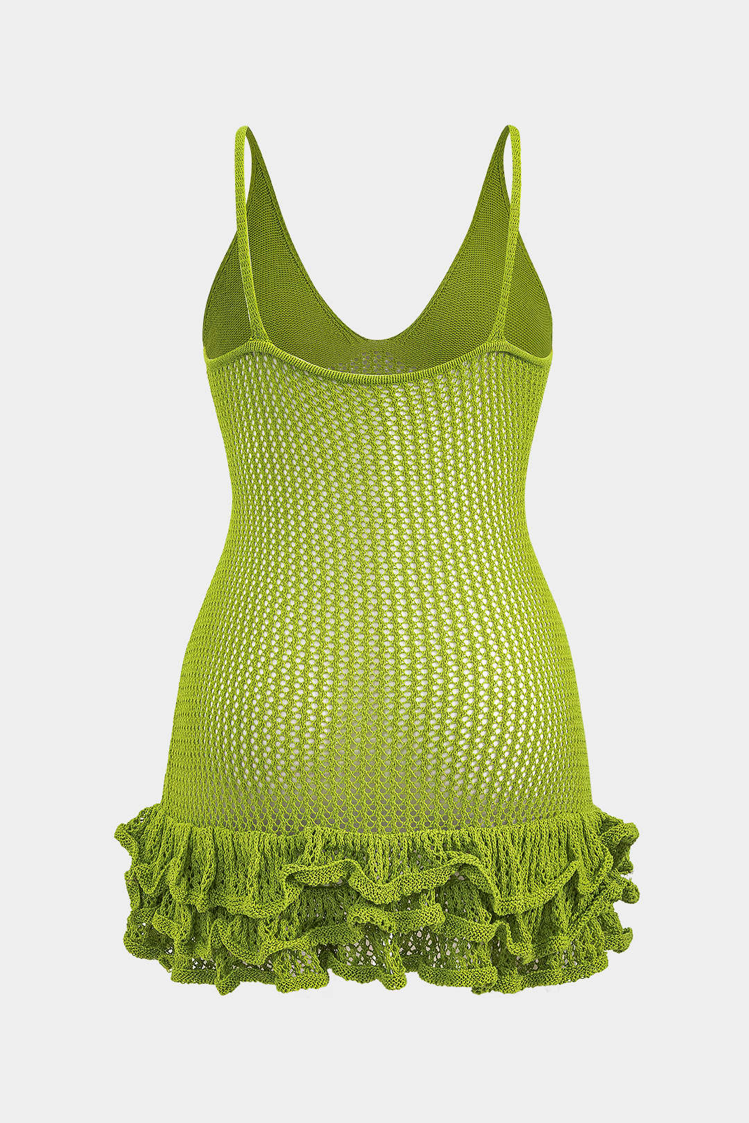 Plus Size Knit Ruffle Slip Dress - Flockneti