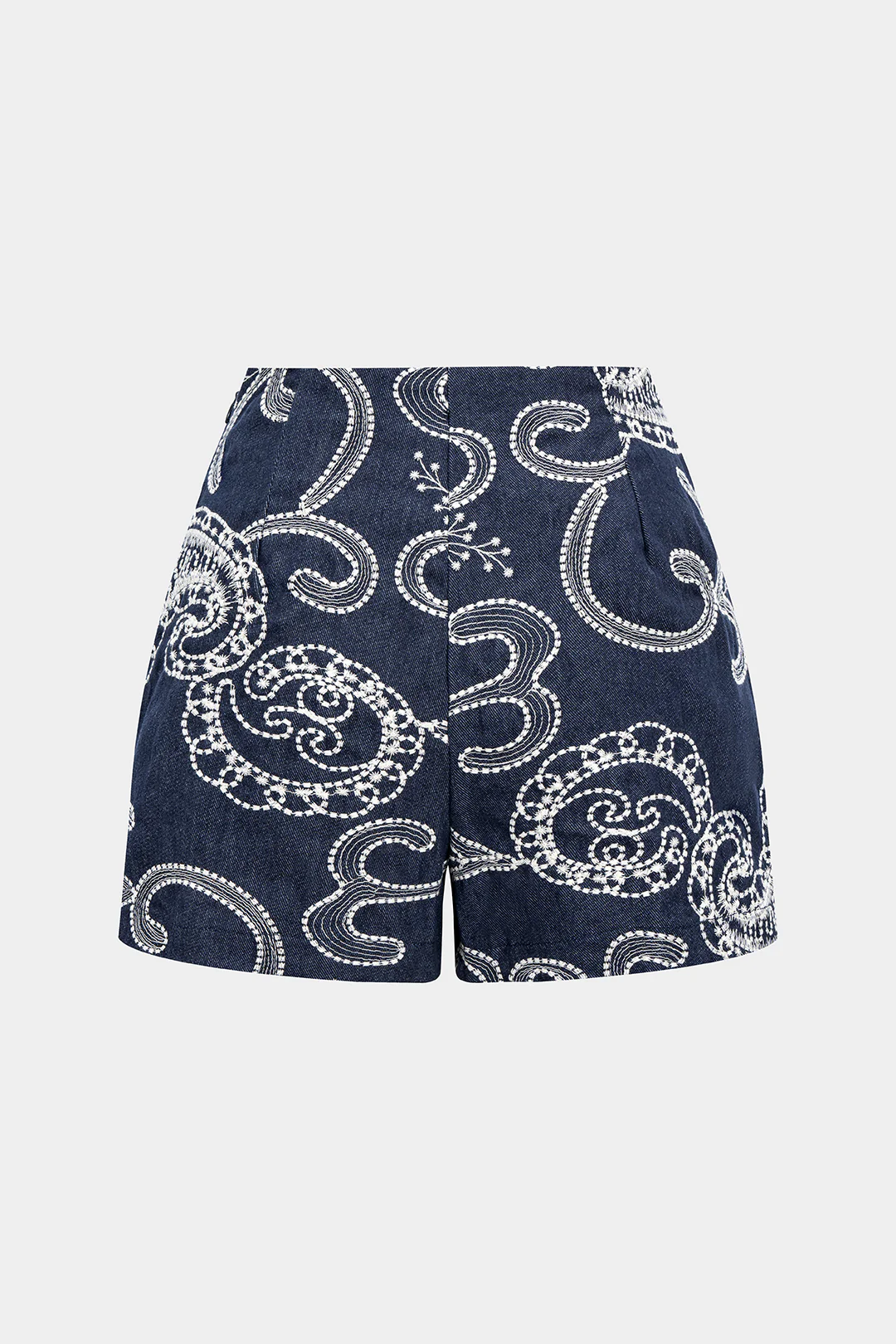 Embroidery Print Ruched Skort - Flockneti