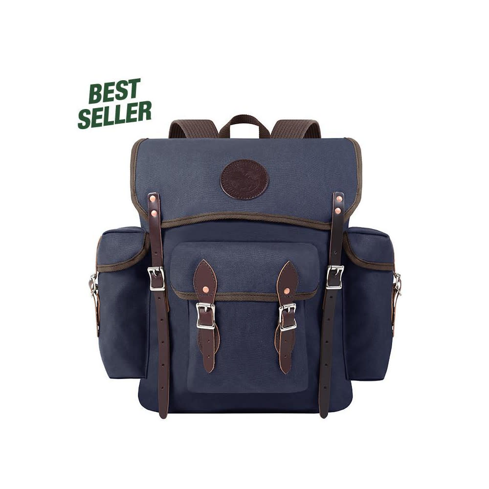 Duluth Pack 24 Liter Capacity Navy Canvas Wanderer Backpack - Flockneti