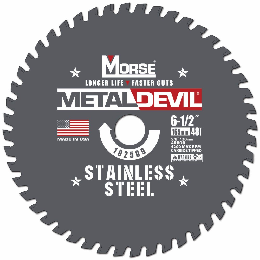 MK Morse 6 1/2″ 48 Tooth Metal Devil Circular Saw Blade - Flockneti