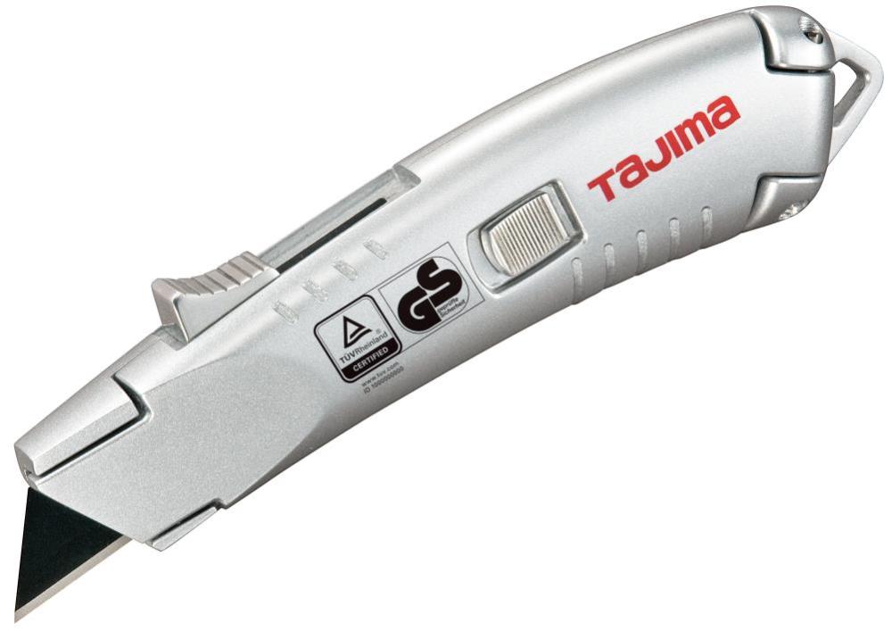Tajima Self Retracting Utility Knife with Easy Open Lock - Flockneti