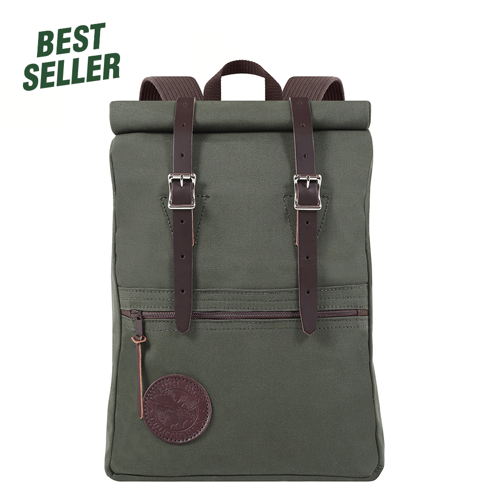 Duluth Pack 13 Liter Capacity Olive Drab Roll Top Scout Pack - Flockneti