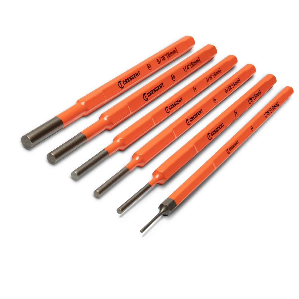 Crescent Pin Punch Set 6pc - Flockneti