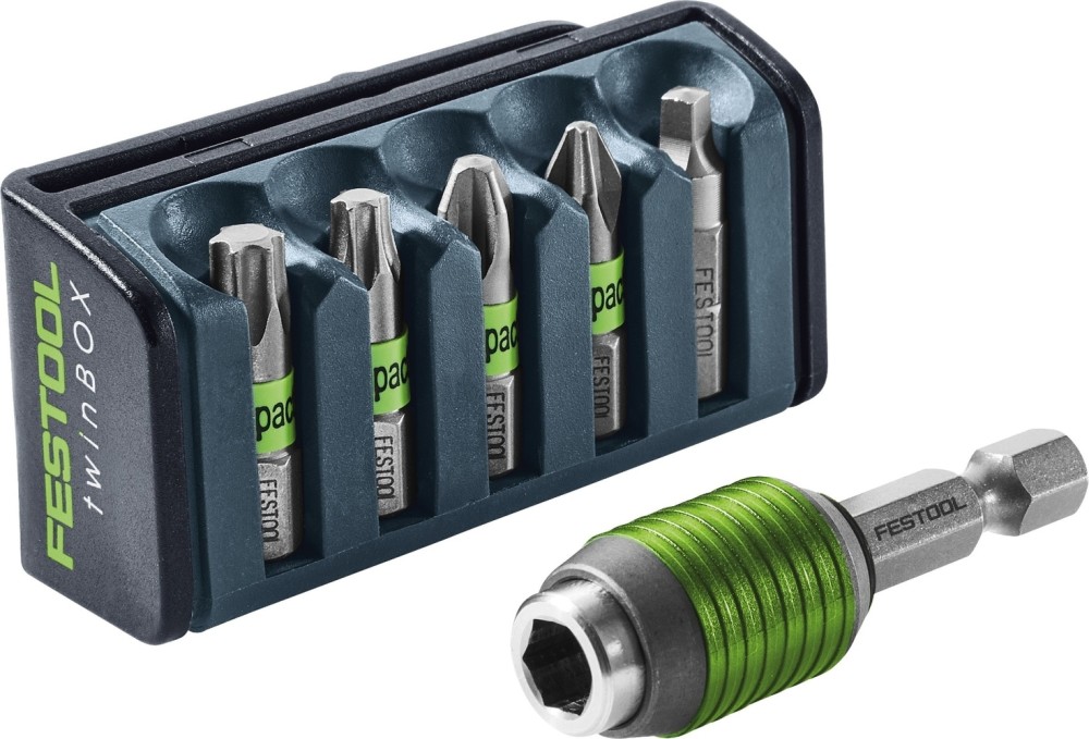 Festool 5 Piece Impact Bit Cassette with Lockable Bit Holder - Flockneti