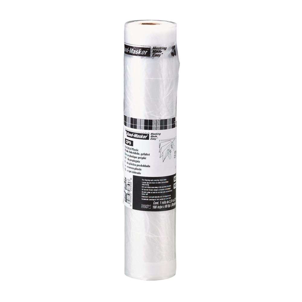 3M Hand Masker Contractors Plastic Film 9 x 90′ Pre Folded - Flockneti