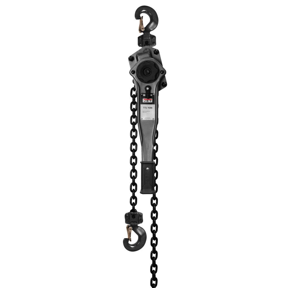 JET JLP-150A-5SH 1-1/2T Lever Hoist 5Ft. Lift Ship Yard Hooks - Flockneti
