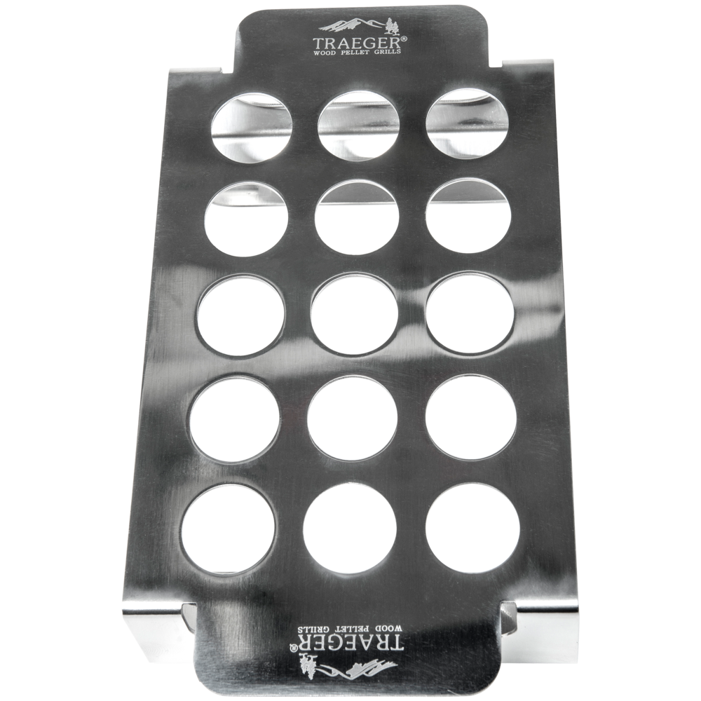 Traeger Stainless Steel Smoked Jalapeo Popper Tray Holds up to 15 Peppers - Flockneti
