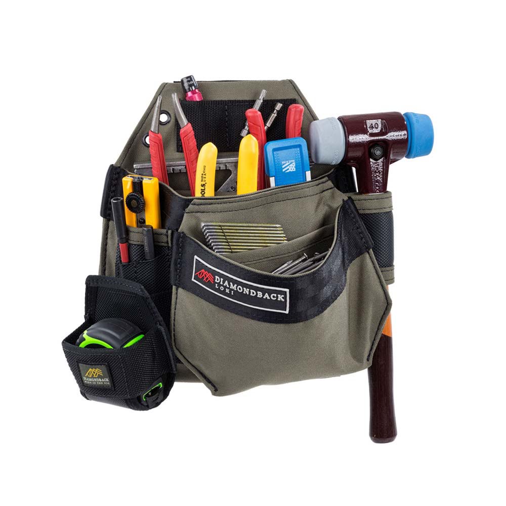 Diamondback Toolbelts Ranger Green Left Side Loki Tool Pouch - Flockneti
