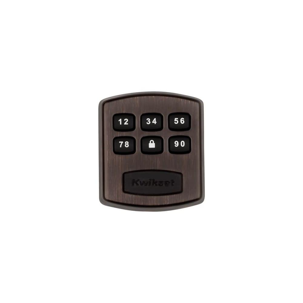 Kwikset Venetian Bronze Single Cylinder Keyless Entry Electronic Deadbolt - Flockneti