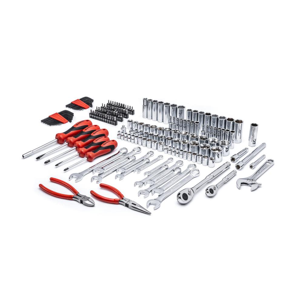 Crescent 180 Piece 1/4″ and 3/8″ Drive 6 Point SAE/Metric Professional Tool Set - Flockneti