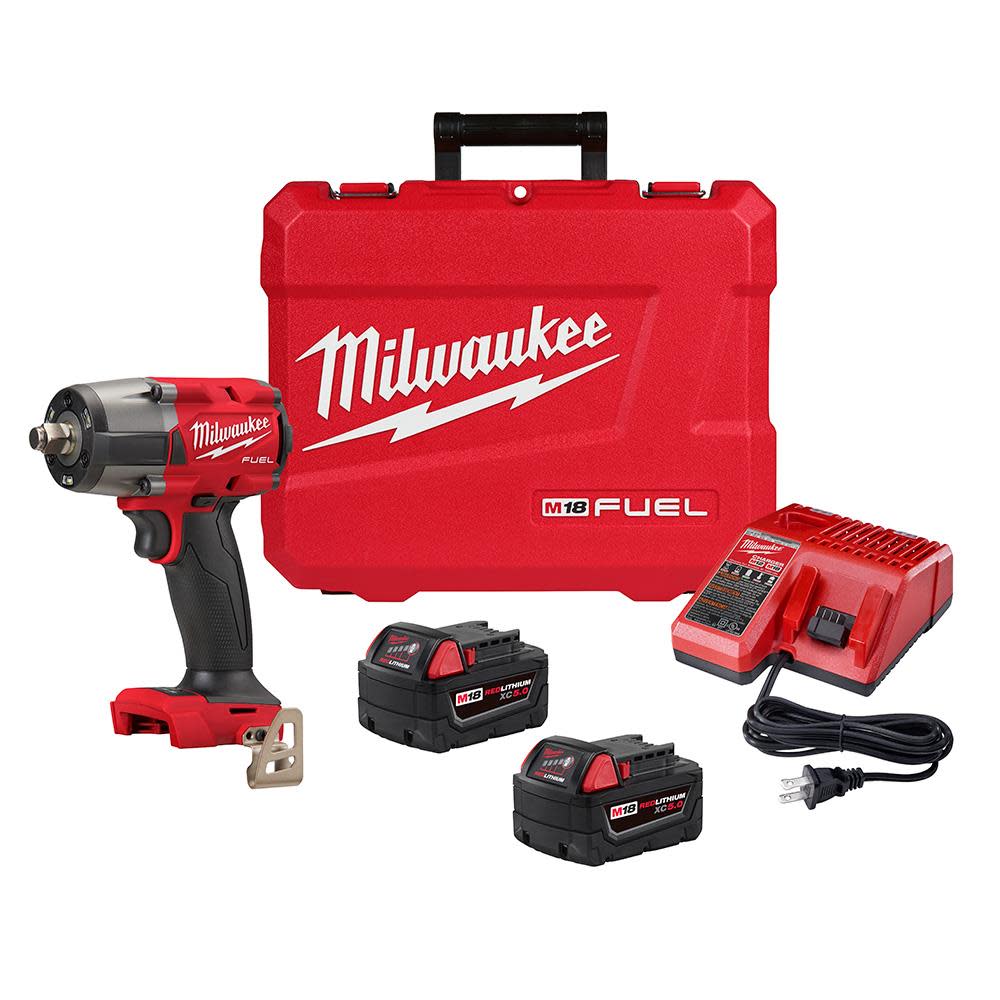 Milwaukee M18 FUEL 1/2 Mid-Torque Impact Wrench with Friction Ring Kit - Flockneti