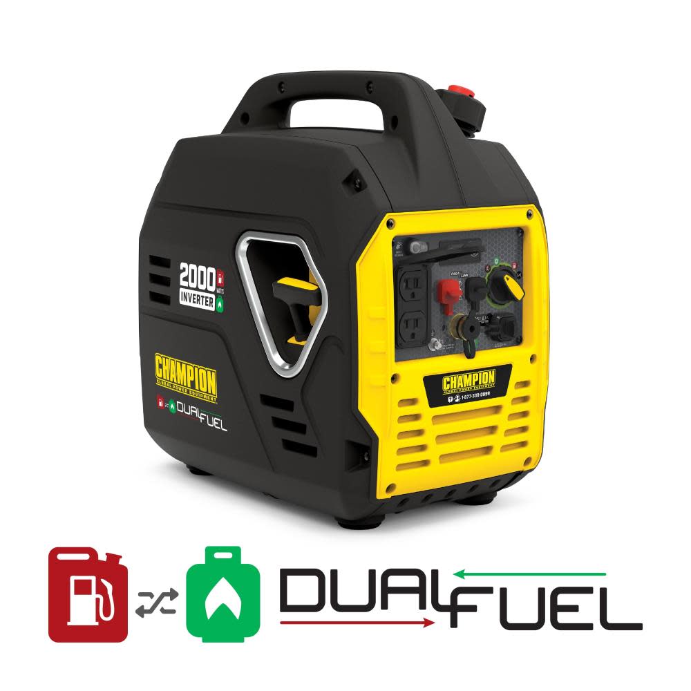 Champion Power Equipment 2000-Watt Ultralight Portable Dual Fuel Inverter Generator - Flockneti