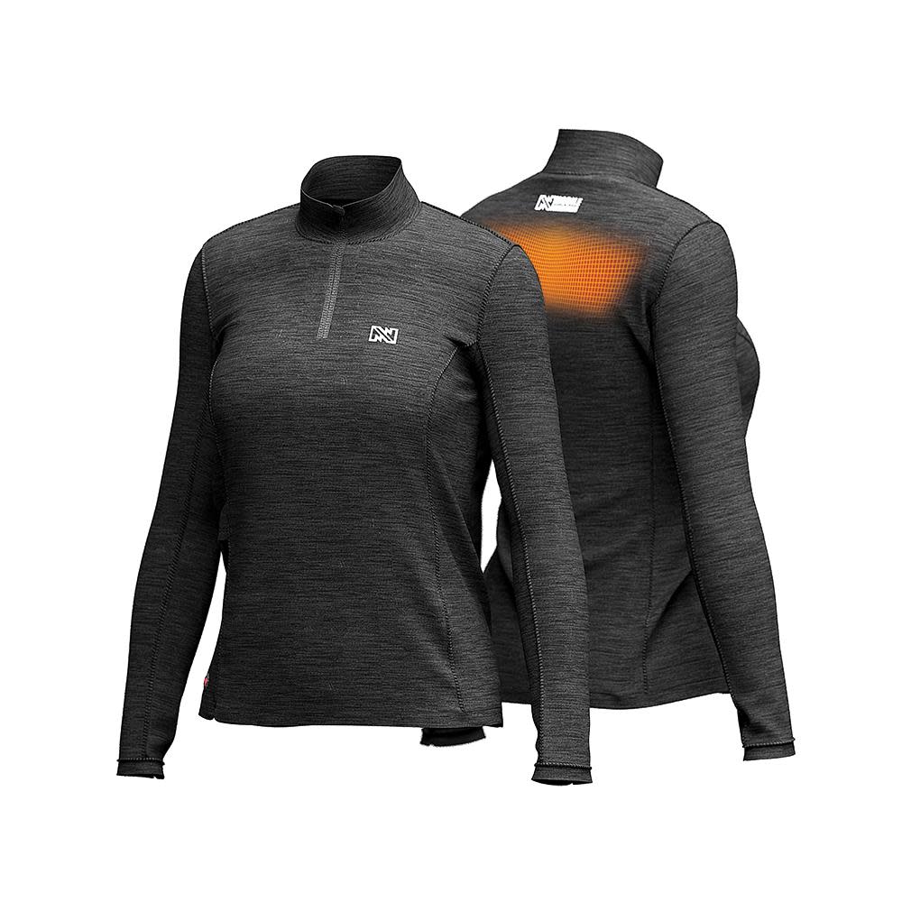 Mobile Warming Ion Heated Shirt 7.4 Volt Womens Black XS - Flockneti