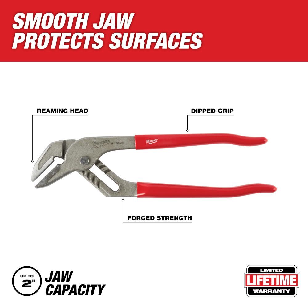 Milwaukee 10” Smooth Jaw - Flockneti