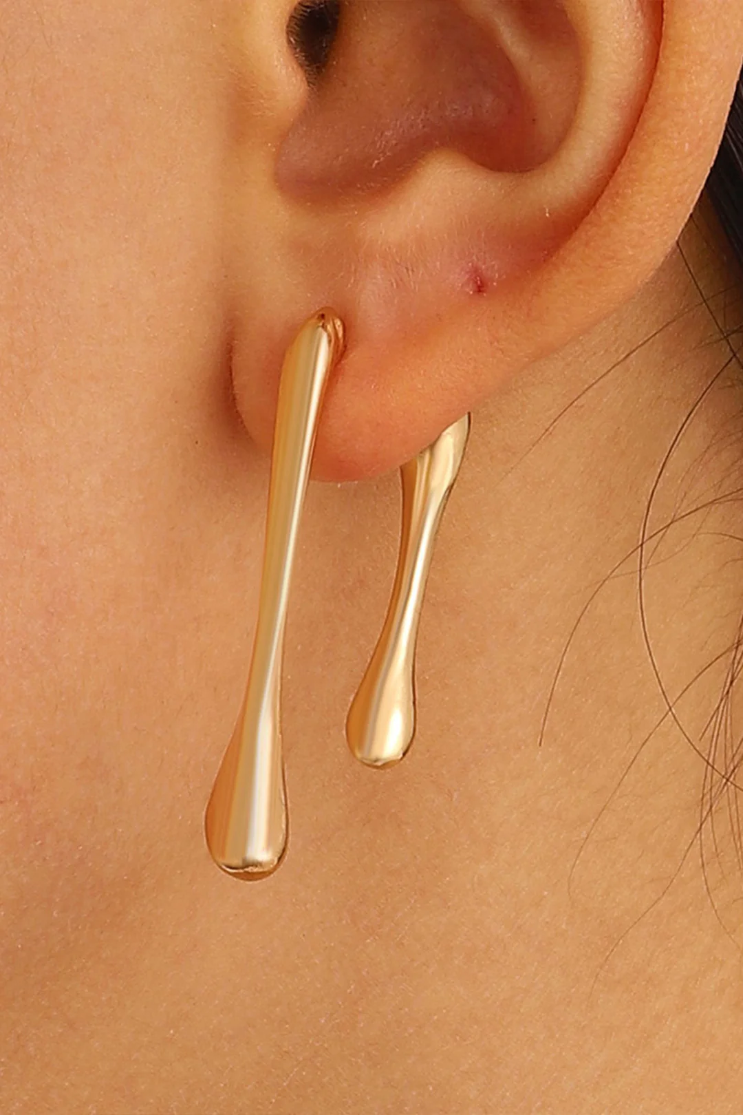 Asymmetrical Droplet Earrings - Flockneti
