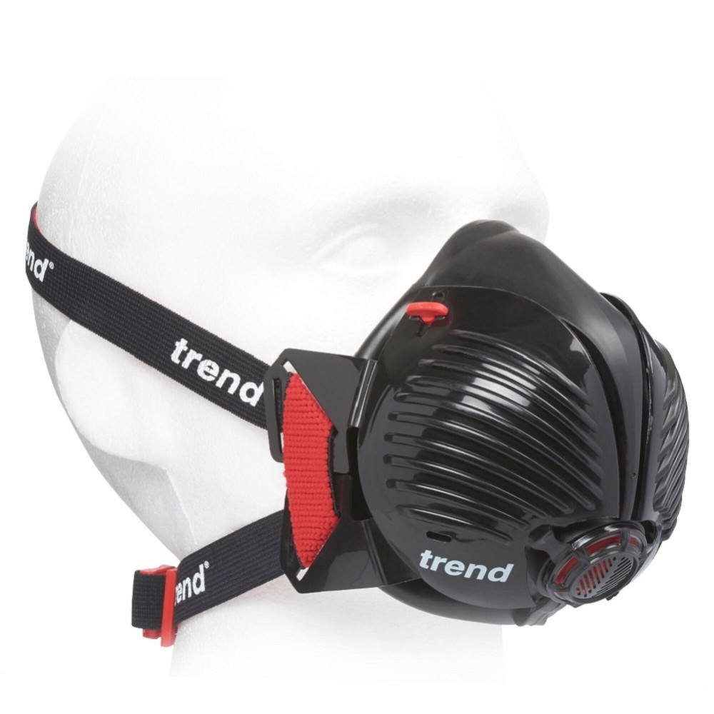 Trend Air Stealth Mask Medium/Large Mask with Storage Case and P100 filters 2pk Bundle - Flockneti