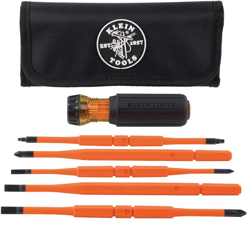 Klein Tools Insul Changeable Drivers w/ Pouch - Flockneti