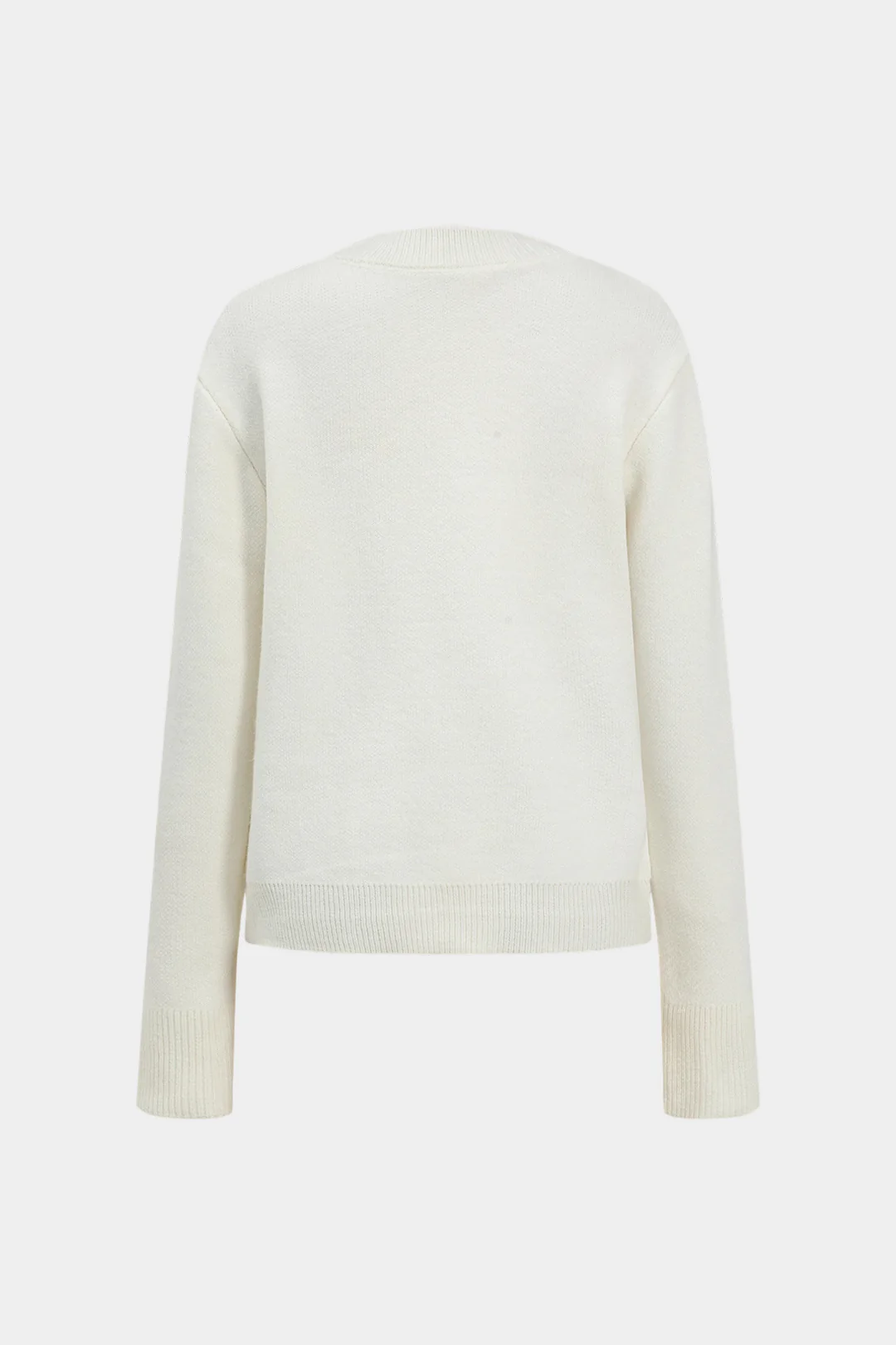 Knit Button Long-Sleeve Top - Flockneti