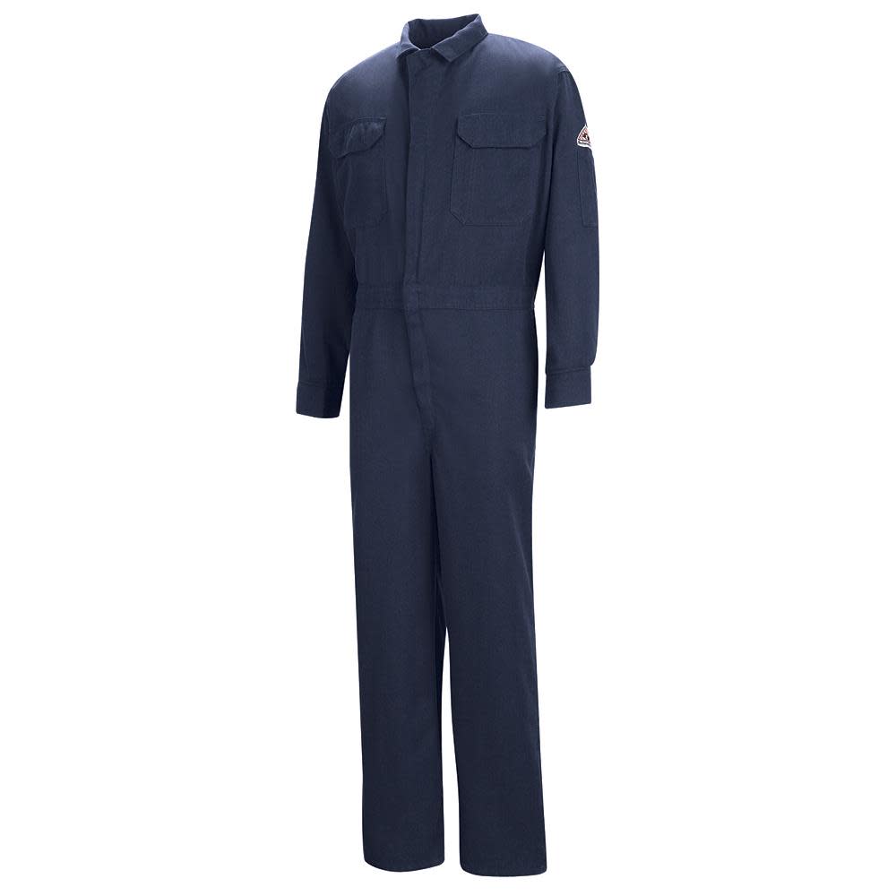 VF Imagewear 56 In. Long 7 oz Navy COOL TOUCH 2 Zip 8-Pocket Deluxe Contractor Coverall - Flockneti
