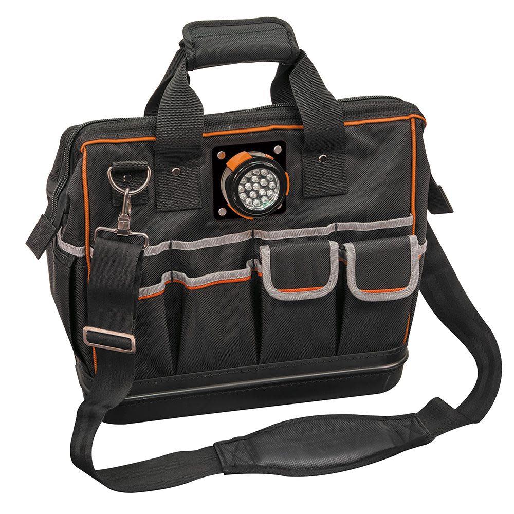 Klein Tools Tradesman Pro Lighted Tool Bag - Flockneti